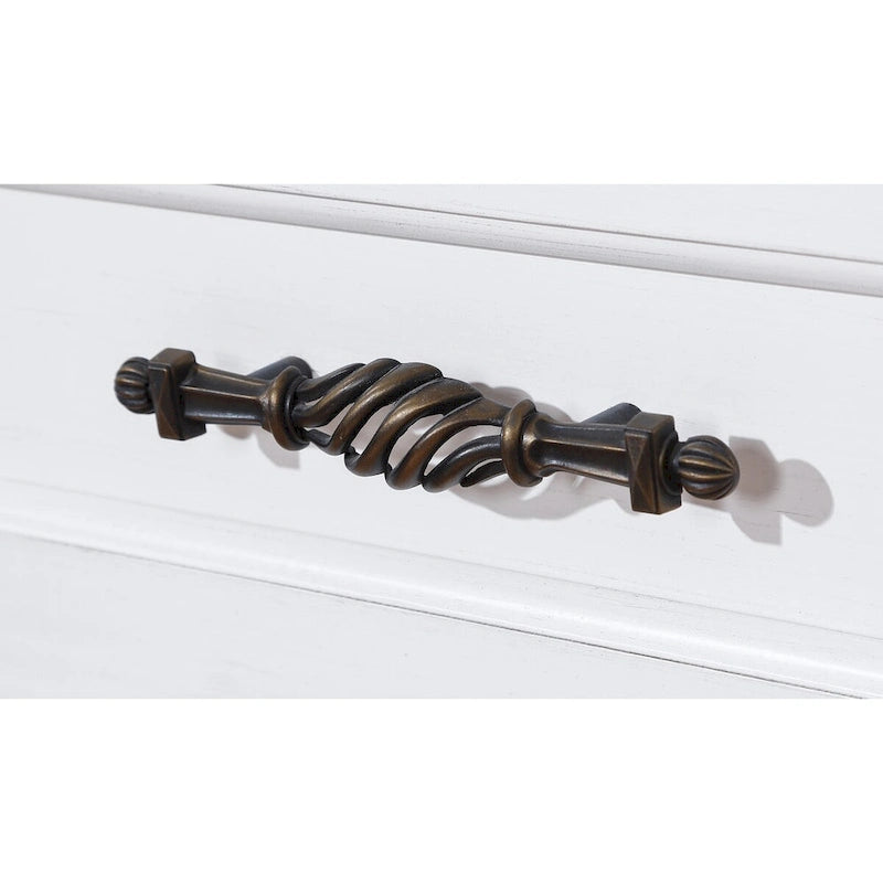 Solid Wood 3-drawer Sofa Console Table