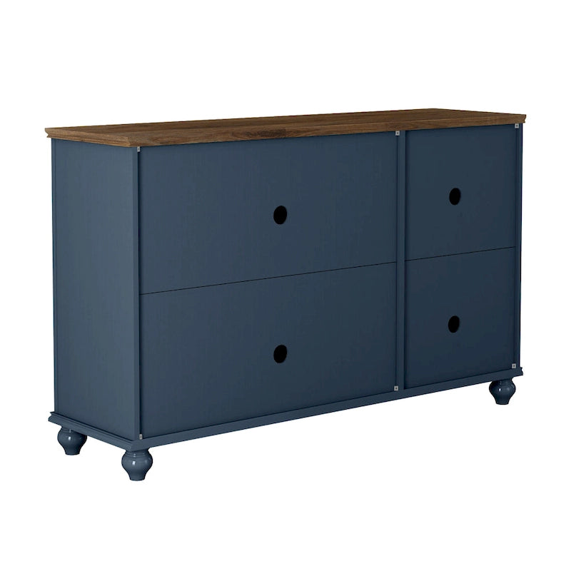 55 Vintage Style Kitchen Accent Buffet Sideboard Cabinet - 55 in Width