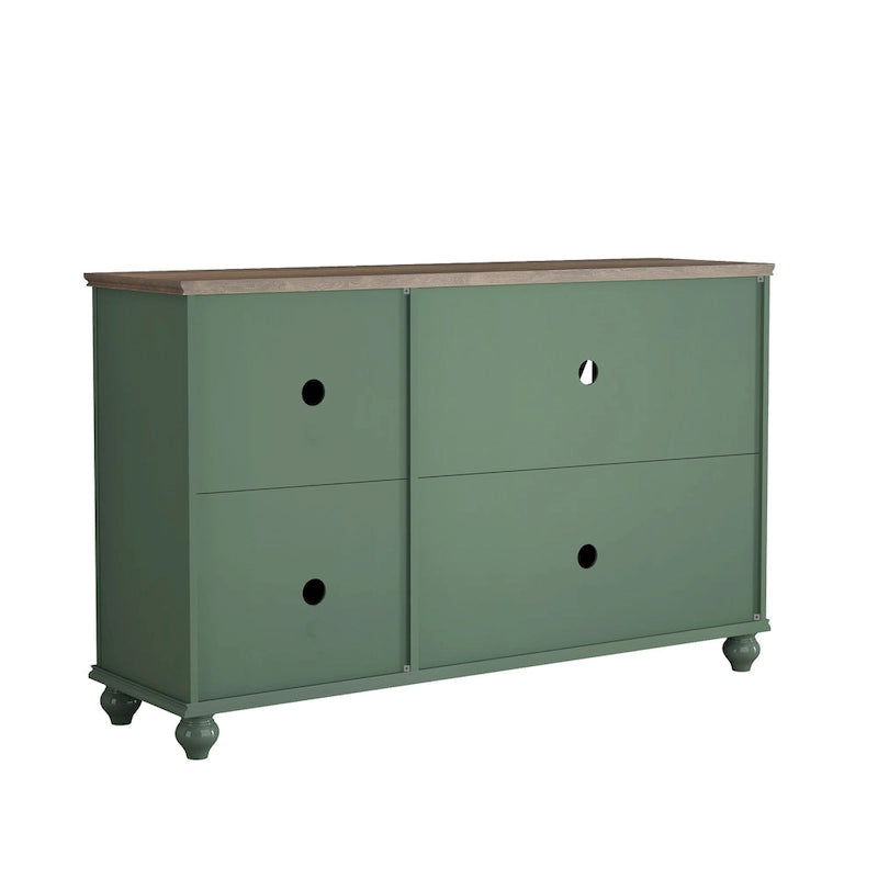 55 Vintage Style Kitchen Accent Buffet Sideboard Cabinet - 55 in Width
