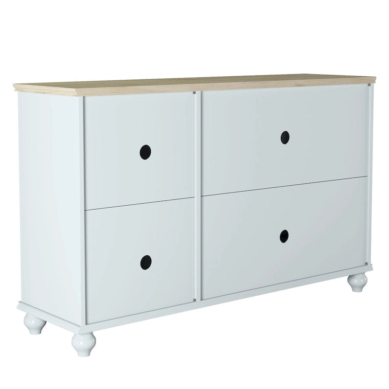 55 Vintage Style Kitchen Accent Buffet Sideboard Cabinet - 55 in Width
