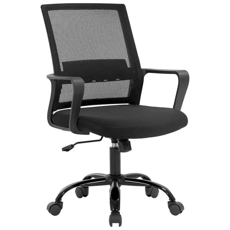 Modern Adjustable Height Ergonomic Swivel Office Chair with Lumbar Support