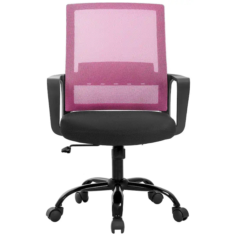 Modern Adjustable Height Ergonomic Swivel Office Chair with Lumbar Support