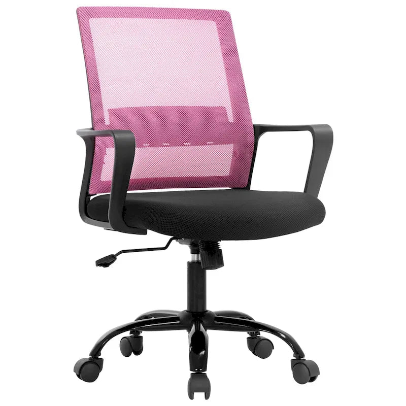 Modern Adjustable Height Ergonomic Swivel Office Chair with Lumbar Support