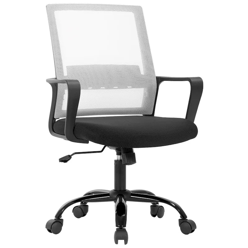 Modern Adjustable Height Ergonomic Swivel Office Chair with Lumbar Support